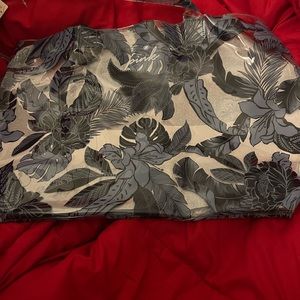 Super cute pink floral bag - see through!